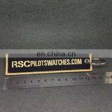 Customized Embroidery Keyring Jacquard Fabric Keyring Airlines Key Ring