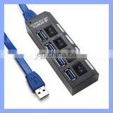 4 Ports USB 3.0 Hub With On/Off Switch for PC Desktop Laptop thumbnail-4
