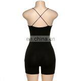 Sleeveless Off Back Cross Strap Custom Sexy Fashion Club Trending Bodysuits thumbnail-2