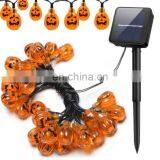 Halloween Decoration Home Yard Bar Decor Solar Pumpkin String Lights 5m Long 20leds thumbnail-5