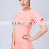 Women Pure Colored Yoga T-shirt thumbnail-1