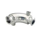 Sanitary Stainless Steel 304 Clamped 90 Degree Heat Jacketed Elbow Tube Fitting thumbnail-3