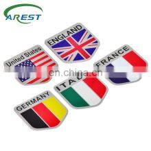 5*5 cm Aluminum Flag Shield Emblem Badge Decal Decor Sticker for Car Truck Auto thumbnail-1