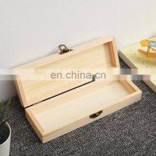 Wooden Flip Pencil Case Solid Wood Multifunctional Stationery Box Customized Wooden Pine Jewelry Packing Box thumbnail-4