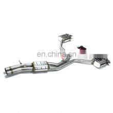 High Quality Exhaust System Muffler for Audi A8 S8 Cat Back With Valve Control for Audi a8 s8 Exhaust System Downpipe thumbnail-2