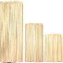 Eco Friendly Barbecue Shish Kabobs WOODEN SKEWER WITH CHAMFER EDGE thumbnail-1