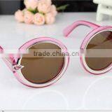 Hot Selling Fashion Small Round Transparent Crystal Full Frame Sunglasses With Custom Logo thumbnail-3