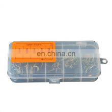 Best Selling 70pcs/box Round Bent Triple Artificial Lure Fishhooks Set With Box thumbnail-2