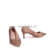 Snake Fancy Color Heel Handmade Design Ankle Wrap Pointed Toe Heels Ladies Sandals Shoes thumbnail-2