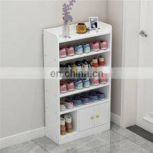Modern Design Living Room Furniture White Wooden Shoe Cabinet Furniture Storage Shoe Racks thumbnail-5