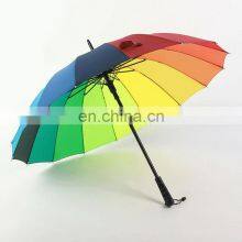 Wholesale Designer Brand Ladies Fashion Automatic Open Promotional Straight Colorful Umbrellas thumbnail-4