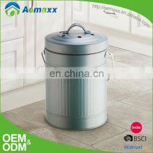 Fashion Design Various Sizes Steel Metal Trash Can Garbage Recycle Bins thumbnail-3