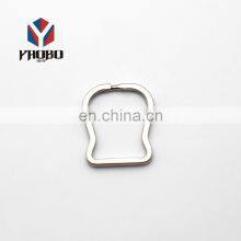 Profession Custom Blank Split Key Ring Hook Plain Metal Brass Shaped Key Chain Jewelry Key Rings Bulk thumbnail-4
