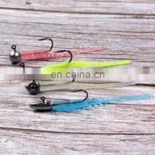 JOHNCOO Soft Bait Worm Fishing Soft Plastics Fishing Lure Molds Trout 45mm 0.2g Lure Fishing Lures thumbnail-2