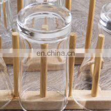 Bamboo Dish Drainer Racks Kitchenware Storage Drain Dish Rack Kitchen Cup Drying Rack thumbnail-4