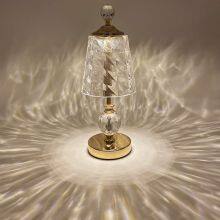 Desk Lamp Rechargeable Bedside Luxury Acrylic Modern Led Touch Control Crystal Table Lamp Night Light thumbnail-4