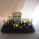 5inPC Laser Glass Candle Garden