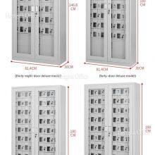 Прочный шкаф для зарядки мобильных телефонов с множеством ящиков, зарядными портами и амортизатором ударов | Надежное решение для хранения в офисах thumbnail-3