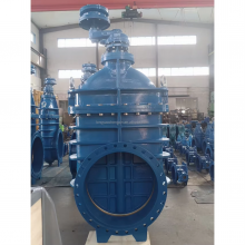 DIN Electric Gate Valve WCB Cast Steel Flange Resilient Seat Electric Gate Valve With Actuator thumbnail-4