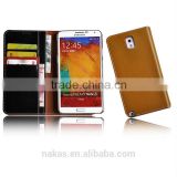 leather wallet flip phone case for Samsung galaxy note 3