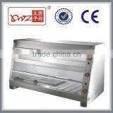 Hot 2 Layers Glasses Diplay Food Warmer Showcase