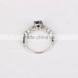 10k Gold Black Diamond Jewellery Luxury Engagement Ring Set for Lady thumbnail-4