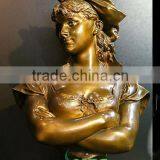 Bronze European Lady Bust