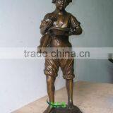 Child and Violin Bronze Craft