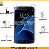 Transparent Tempered Glass Screen Protector for Samsung Galaxy S7 HD Anti-Scratch Premium