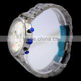 China Factory Oem Chronograph Watch Men in Wristwatches With Own Logo Stainless Steel Band thumbnail-3
