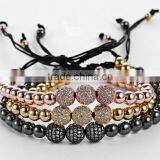 2 YEARS NO Loose Color 18K Gold Plated Man Baeds Bracelet thumbnail-1