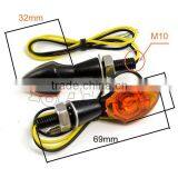 BJ-SL-042 Wholesale E-marked Mini Metal Material Amber LED Indicators Bulbs Motorcycle Turn Signal Lights thumbnail-3