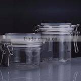 Square Round Design With Measuring Lid Glass Storage Jar thumbnail-3