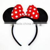 Minnie&Mickey mouse ears Headband/Hair Bows for Girls: for fancy dress parties H118