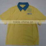 Fashion/trendy White/yellow Solid Color Boy's Funk Casual Polo T-shirt thumbnail-2