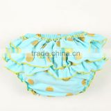 acqua gold polka dots organic cotton bloomer girl baby diapers underwear