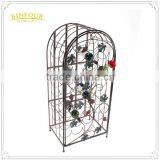 Fancy Unique Metal Wine Bottle Holder Decorative Wall Mounted Wine Rack thumbnail-2