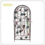 Fancy Unique Metal Wine Bottle Holder Decorative Wall Mounted Wine Rack thumbnail-4