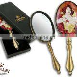 CARMANI Hand Mirror ALFONS MUCHA Design thumbnail-1