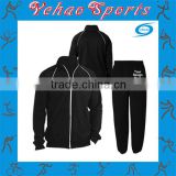 black tracksuit jacket and pants