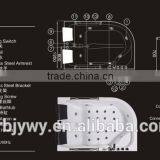 Double Deluxe Massage Bathtub SD-302 Left/ Right Apron thumbnail-2