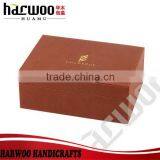 Custom Brown PU Leather Gift Box for Wallet