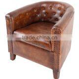 INDUSTRIAL STYLISH VINTAGE LEATHER SOFA