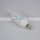 E14 E27 B22 Ceramic 3W LED Candle Light Deco Hotel Party