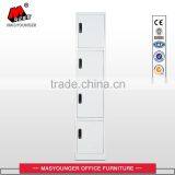 High Quality Bright White KD Structure Metal Four Tiers Locker