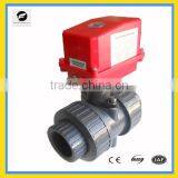PVC 2 Way Motorized Water Valve 220V/50HZ 1.6MPA for Pvc Pipe, Cold Water Chilled Water