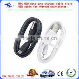 Black 3FT 1M Micro USB Data Sync Charger Cable Cord For HTC thumbnail-2