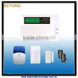 Wireless Home Security Alarm System With Rubber Keypad Buttons and Supports Multiple Languages