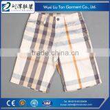 irregular plaid boys narrow fit half pants