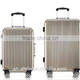 Fashion ABS+PC aluminum frame waterproof trolley luggage